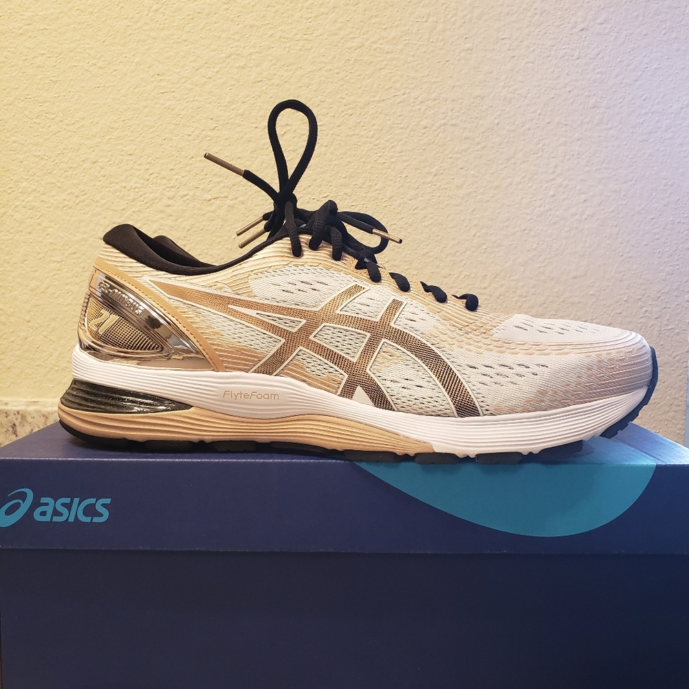 Asics Gel-Nimbus 21 Platinum Womens Shoes Size 11